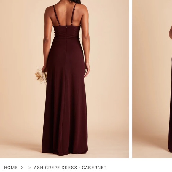 Birdie Grey Maroon Bridesmaids dress - Picture 2 of 2